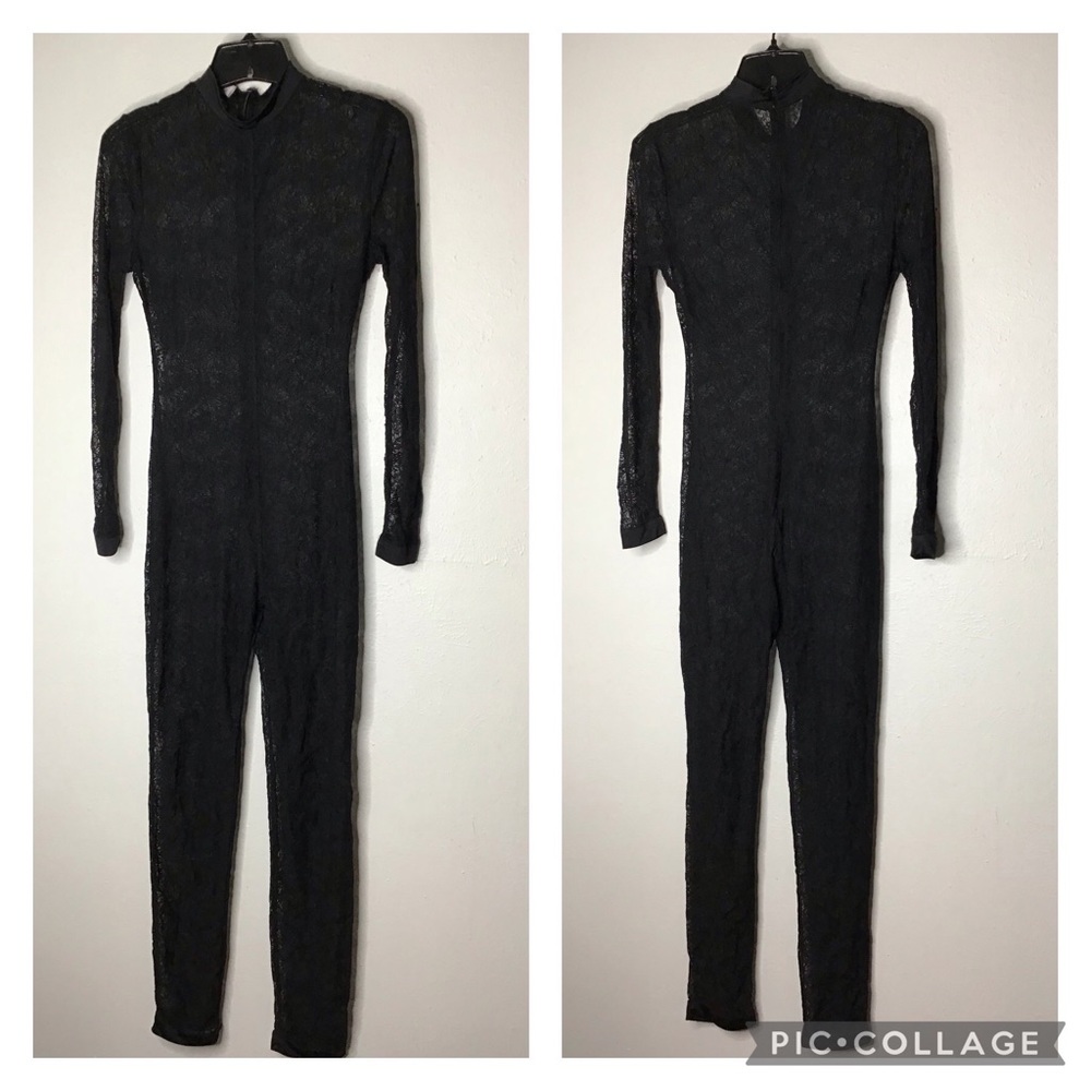 House of CB London Rudi Sheer Lace Jumpsuit Catsuit Romper Sm - Picture 3 of 9